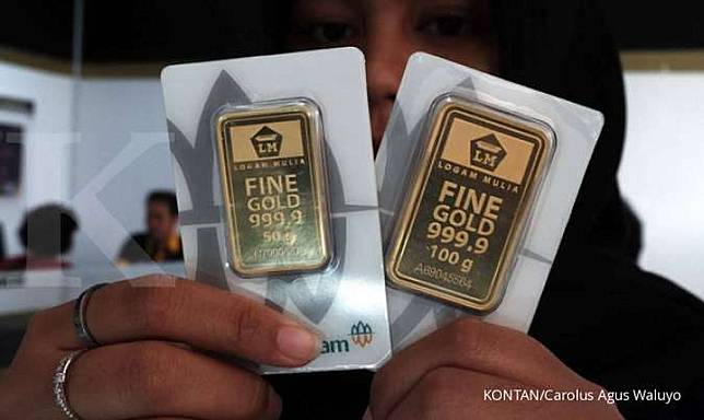 Harga Emas 24 Karat Antam Hari Ini Naik Rp 13 000 Sabtu 11 April 2020 Kontan Co Id Line Today