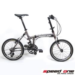 ◎TwoCAMM避震系統(鈦片、優力膠、碳纖維複合式後下叉)|◎踩踏滑順的CRICUS MONKEY培林花鼓|◎液壓成型鋁合金車架/車架魚鱗焊，精湛焊藝種類:折疊車顏色:灰色系,銀色系車架材質:鋁合金