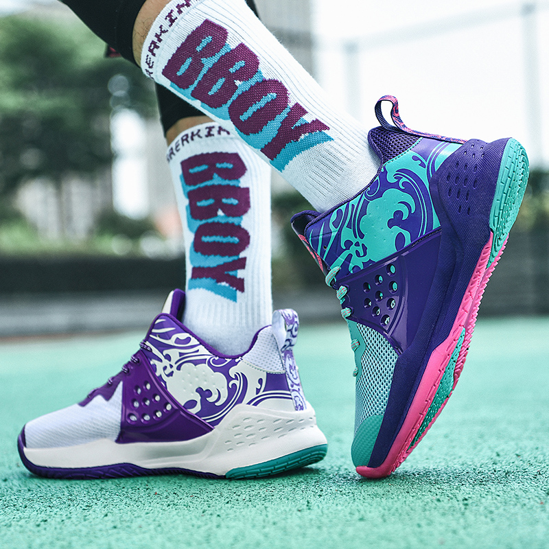 籃球鞋男高幫戰靴2020△夏季新款減震學生運動鞋網面透氣球鞋男鞋子