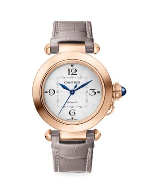 From the Pasha de Cartier Collection. Reflecting the same languid opulence in design as the original