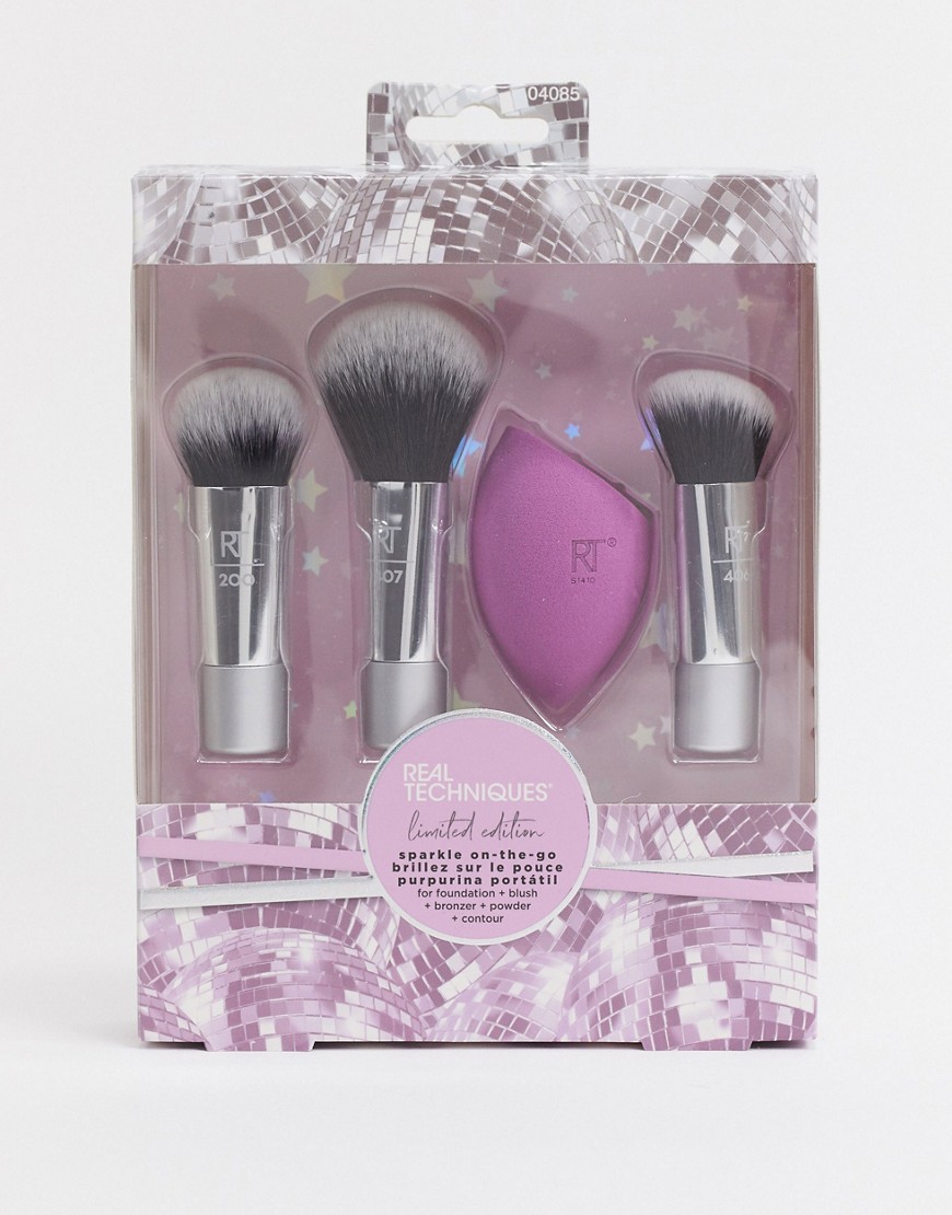 Makeup brush set by Real Techniques The gift you keep for yourself Comes with three travel-size and
