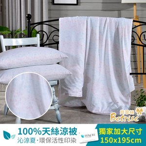 100%萊賽爾(天絲)纖維 100%萊賽爾(天絲)纖維 環保印染,無毒安心,色牢度佳 百貨車工三明治車縫,觸感更舒適 極佳輕軟手感，舒適親膚 台灣安心寢具證 SGS檢驗合格