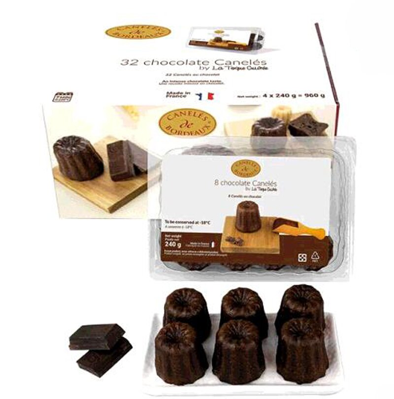 [COSCO代購] W127845 Caneles De Bordeaux 冷凍法式波爾多巧克力可麗露 30公克 X 32入 (2入)