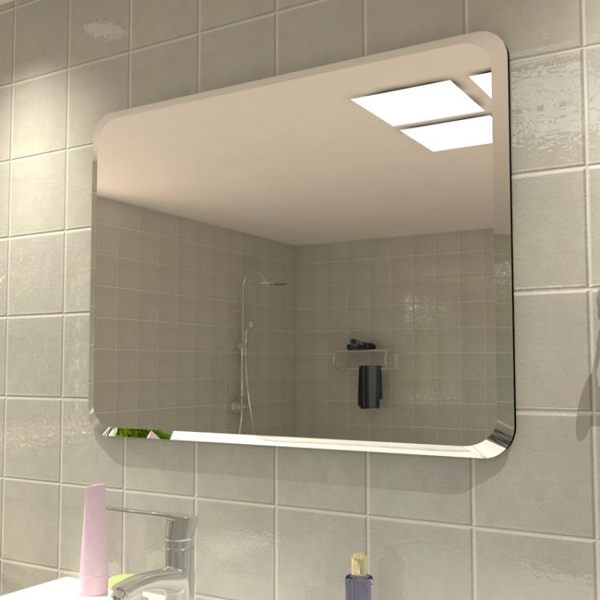 浴室鏡子免打孔壁掛衛生間臥室宿舍高清貼墻簡約粘貼梳妝台化妝鏡 星空小鋪