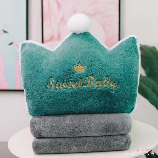 車載抱枕被子兩用午睡折疊毯子三合一夏涼被毛毯車內可愛枕頭靠枕 XN1319【Rose中大尺碼】