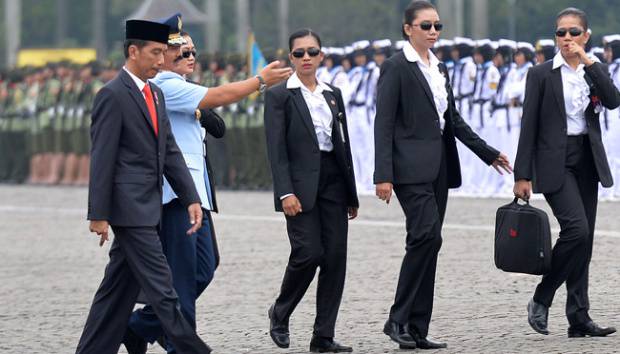 Paspampres bersama Bapak Presiden Joko Widodo