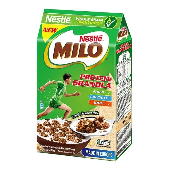 美祿燕麥脆穀早餐: 1. 絕佳口感! 酥脆燕麥與美祿巧克力的完美結合 2. 添加優質蛋白質, 給你滿滿活力 3. 滿滿營養價值! 高鐵, 高鈣 4. 早餐、運動過後搭配牛奶或優格一起食用