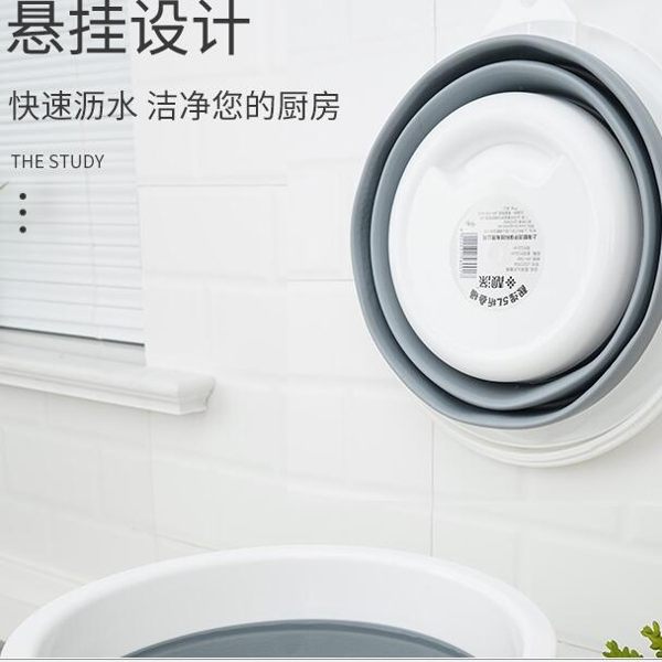 摺疊筒打水桶塑料家用手提便攜式美術儲水旅行用釣魚戶外大小圓桶 科炫數位