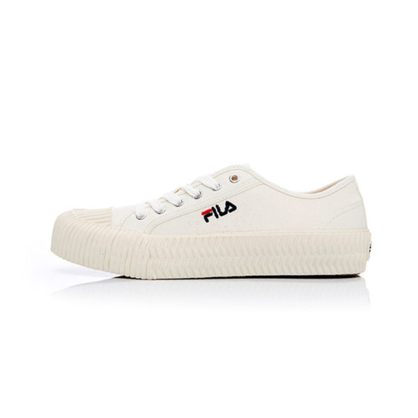 FILA中性餅乾帆布鞋-米白