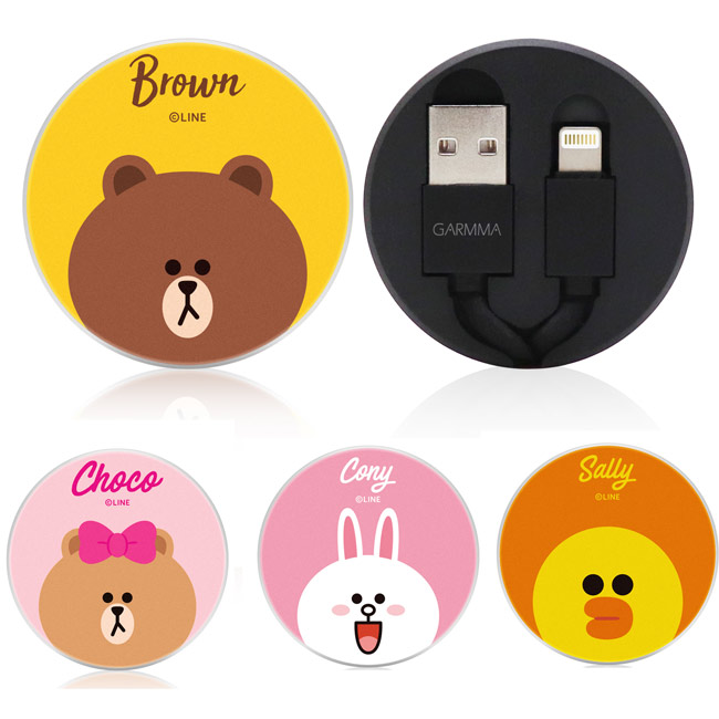 規格: 品名: GARMMA LINE FRIENDS Lightning 8pin 伸縮式傳輸線 適用接頭: Lightning (8pin) 重量: 約60公克 (含包裝) 線材長度: 約90cm