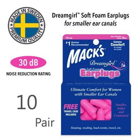 ※ 美國Mack’s 原裝進口系列耳塞~※ DreamGirl ~ 讓淺眠者愛上睡眠！※ 質地柔軟舒適，附送原廠收納盒※ Dreamgirl 較小、中空設計更舒適，適合一般女性使用【其他環境專用耳塞】