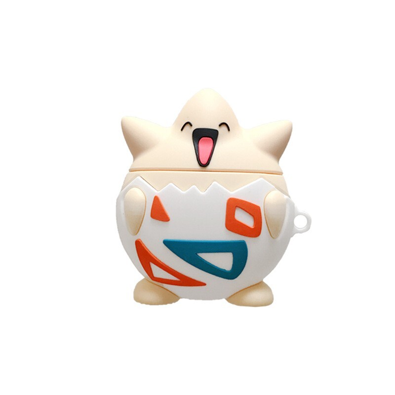 寶可夢造型airpods 1/2代適用保護套 蘋果耳機套 卡通可愛 airpods盒 防摔收納包 ig熱門 產品&介紹 材質矽膠 airpods耳機套 可愛卡通 創意個性 適用airpods 1/2代