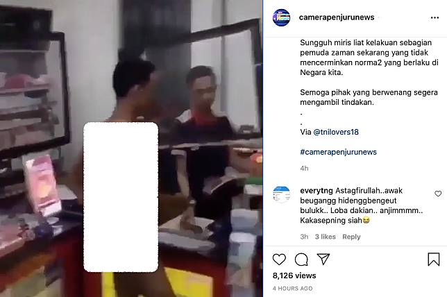 Tangkapan layar Instagram @camerapenjurunews