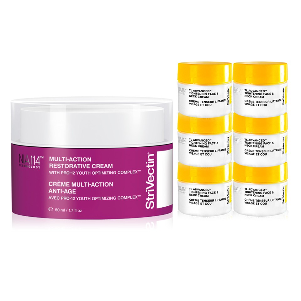 StriVectin 皺效奇蹟 超級皺效逆齡全能霜 50ml+皺效緊緻繃繃霜7mlx6 效期至2019.05