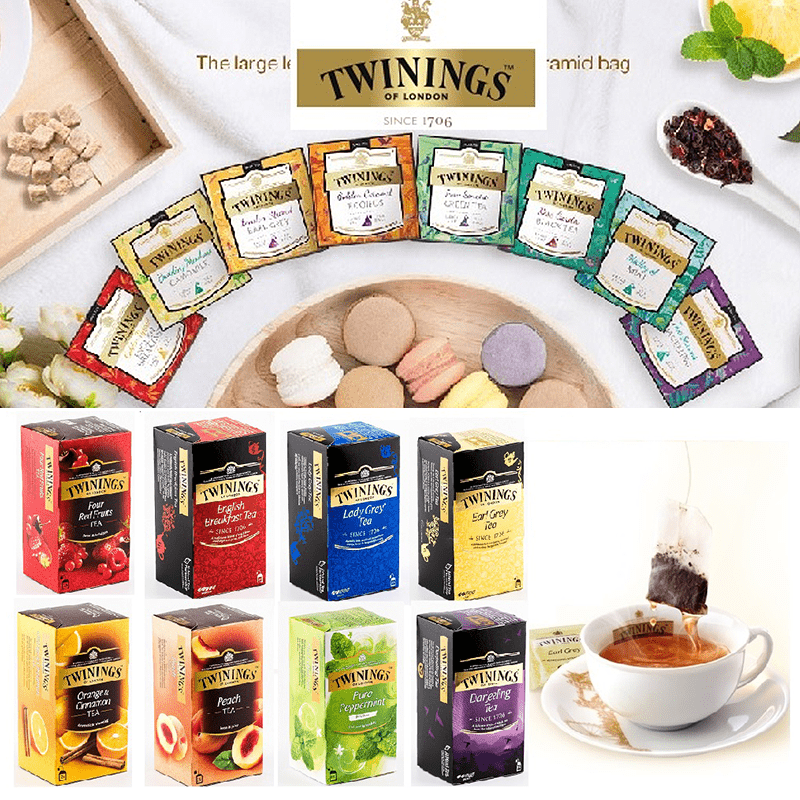 愛喝茶的你一定聽過的Twinings唐寧茶來囉！為英國皇室指定御用茶，飄香300年的優雅茗香傳奇，深受皇室貴族喜愛~ 現在有伯爵茶、香蘋茶、蜜桃茶…等多款經典茶香任你挑選~ 清爽茶韻中帶著果香回甘，趕