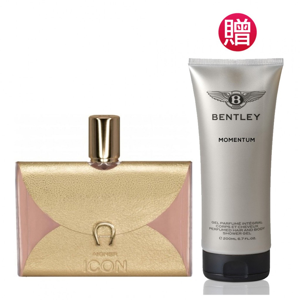 AIGNER極致經典女性淡香精100ml(贈)賓利自信男性沐浴精200ml Vivo薇朵
