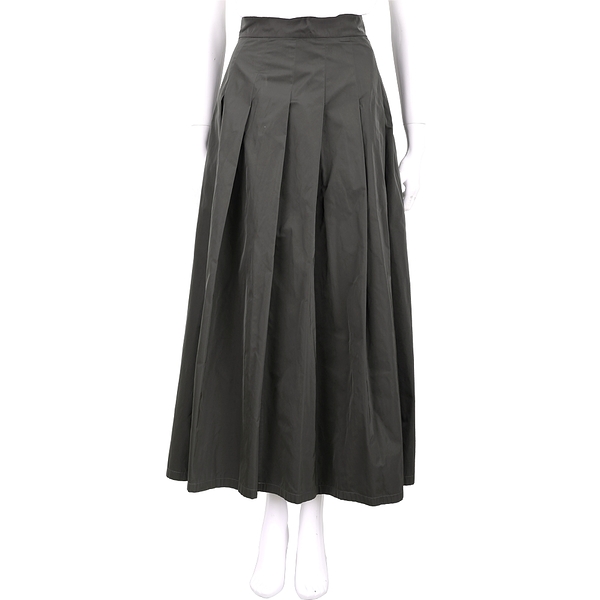 MAX MARA-’S Max Mara 墨綠色打褶長裙 2110043-18
