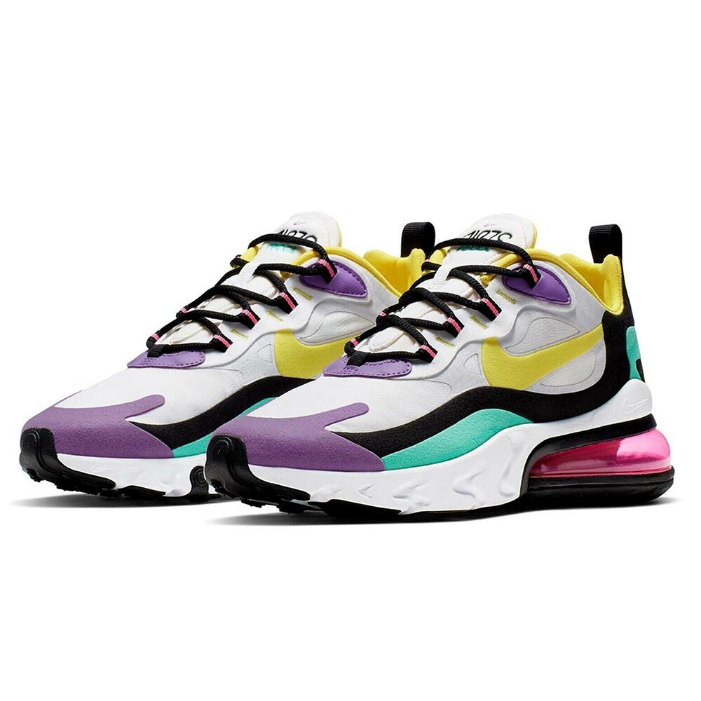 NIKE AIR MAX 270 REACT 女鞋 慢跑 休閒 氣墊 透氣 白 彩【運動世界】 AT6174-101