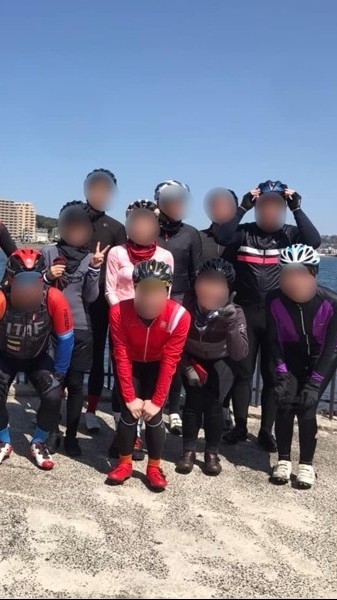 荒川、江戸川のロード乗り。グループライドしませんか？ロードバイクおじさん、ロードバイクおばさん