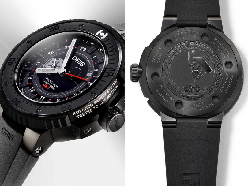 ORIS「DARTH VADER黑武士」星際大戰限量錶╱118,000元（圖╱ORIS提供）