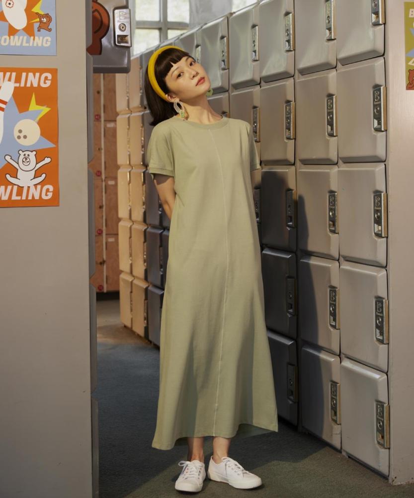 沙拉盤美國棉洋裝 mini matters聯名