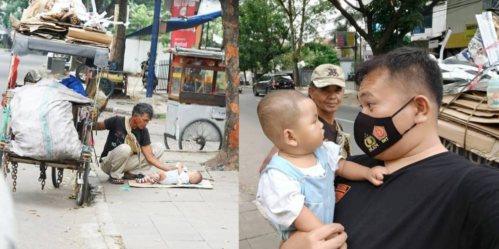 Kisah Haru Perjuangan Ayah Memulung Sambil Asuh Anak Kasih Susu Di Trotoar Dream Co Id Line Today