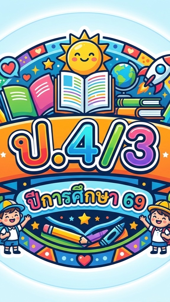 นักเรียนชั้นประถมศึกษาปีที่ 4/3 ปี 69