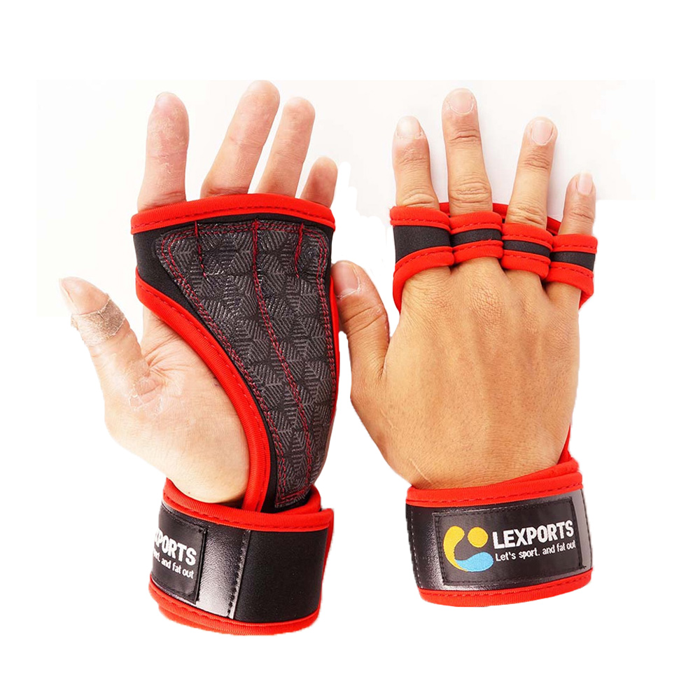 LEXPORTS 體適能 CROSSFIT 健身運動手套 / 重量訓練手套 / 自行車騎乘手套 / 半指 露指 舉重手套