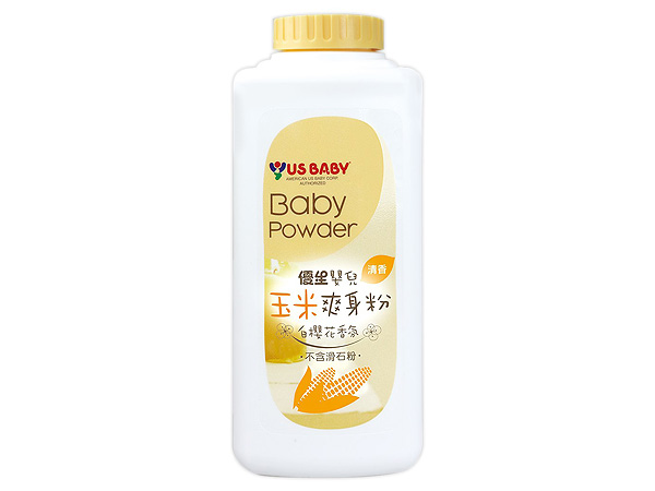US BABY 優生~嬰兒玉米爽身粉-白櫻花香氛(150g)【D165248】