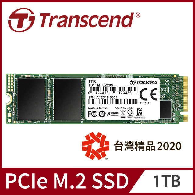 ● 讀3400M/寫1900M/五年保● 飆速電競首選● NVMe PCIe Gen3 x4高速介面● 採用3D NAND快閃記憶體● 內建DRAM快取記憶體，高速耐用● 4k隨機讀寫最高達340,0