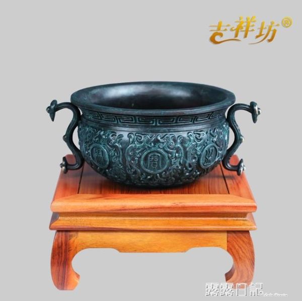 開光全銅聚寶盆擺件風水招財客廳開業店鋪喬遷新居禮品家居裝飾品露露日記