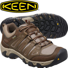 【KEEN 美國 OAKRIDGE WATERPROOF 男款 低筒防水登山鞋〈深咖啡/卡其〉】1015311★滿額送