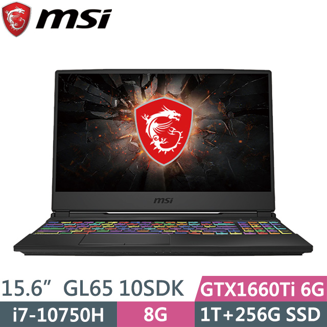 處理器：Intel Core i7-10750H 六核心(2.60 GHz)記憶體：8GB DDR4-2666硬碟：1TB +256G SSD顯示卡：NVIDIA GeForce GTX1660Ti 