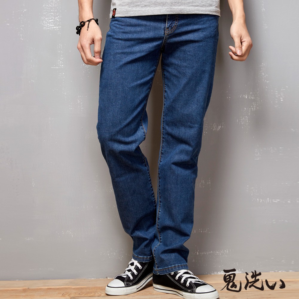 【5折】機能系x天絲棉中腰直筒褲 - BLUE WAY 鬼洗