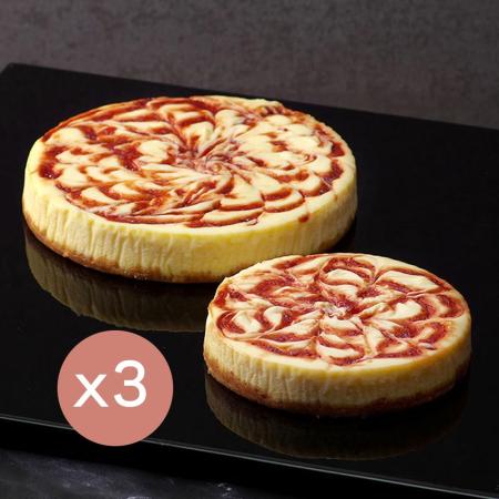【LS手作甜點】草莓紐約乳酪蛋糕 (6吋)x3個