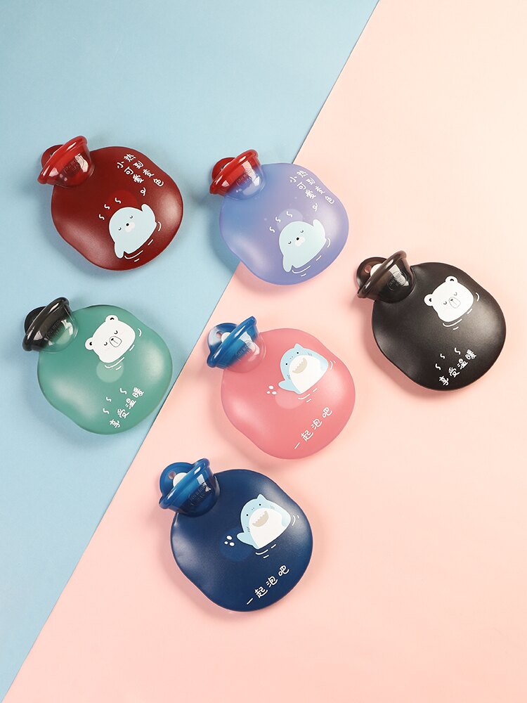 注水熱水袋 變色卡通熱水袋注水女小號暖水袋暖腳暖手可愛迷你隨身暖寶寶熱寶【JD03309】