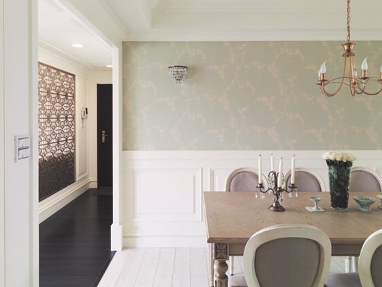 歐風古典、佈置、拱門、線板、壁爐、木百葉窗