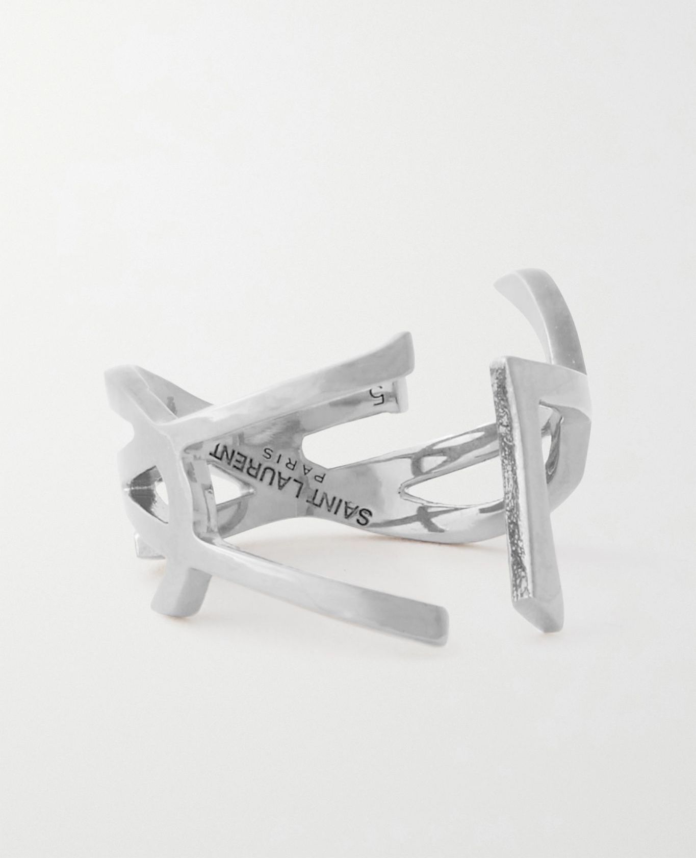 SAINT LAURENT Silver-tone ring