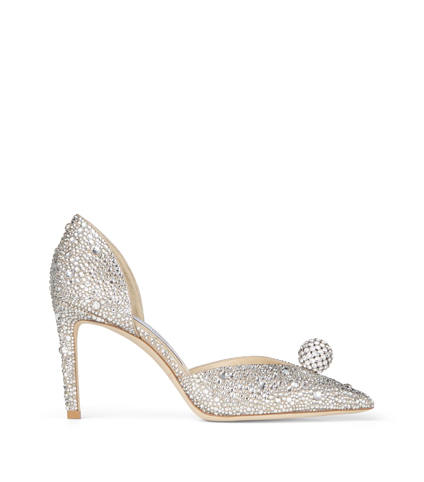 Jimmy Choo - Encrusted with sparkling crystals, the Jimmy Choo Sabine pumps are a stunning pair of h