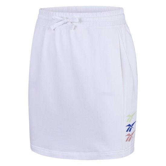 REEBOK CL WOMENS STORY SKIRT 女裝 短裙 休閒 鬆緊 穿搭 舒適 透氣 白【運動世界】FI0938