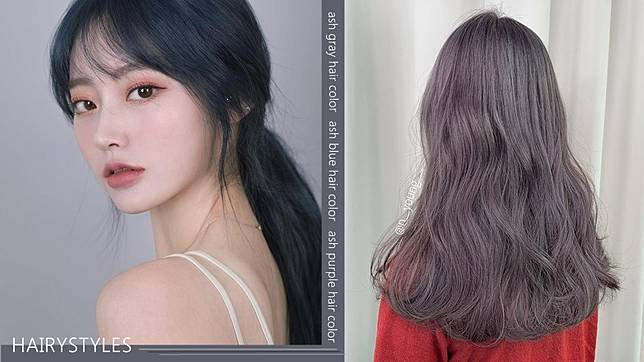 韓妞洗版ig 霧灰藍 霧灰紫 髮色推薦 絕美灰霧調顯白又高級 細緻髮絲光自帶精靈感 Beauty美人圈