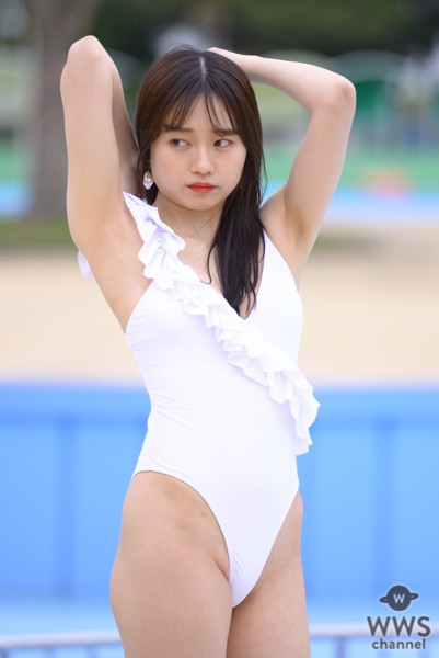 写真特集 10枚 Fariaclown 金子明日香 白ワンピ水着で攻めるvラインに熱視線 近代麻雀水着祭22 Wwsチャンネル