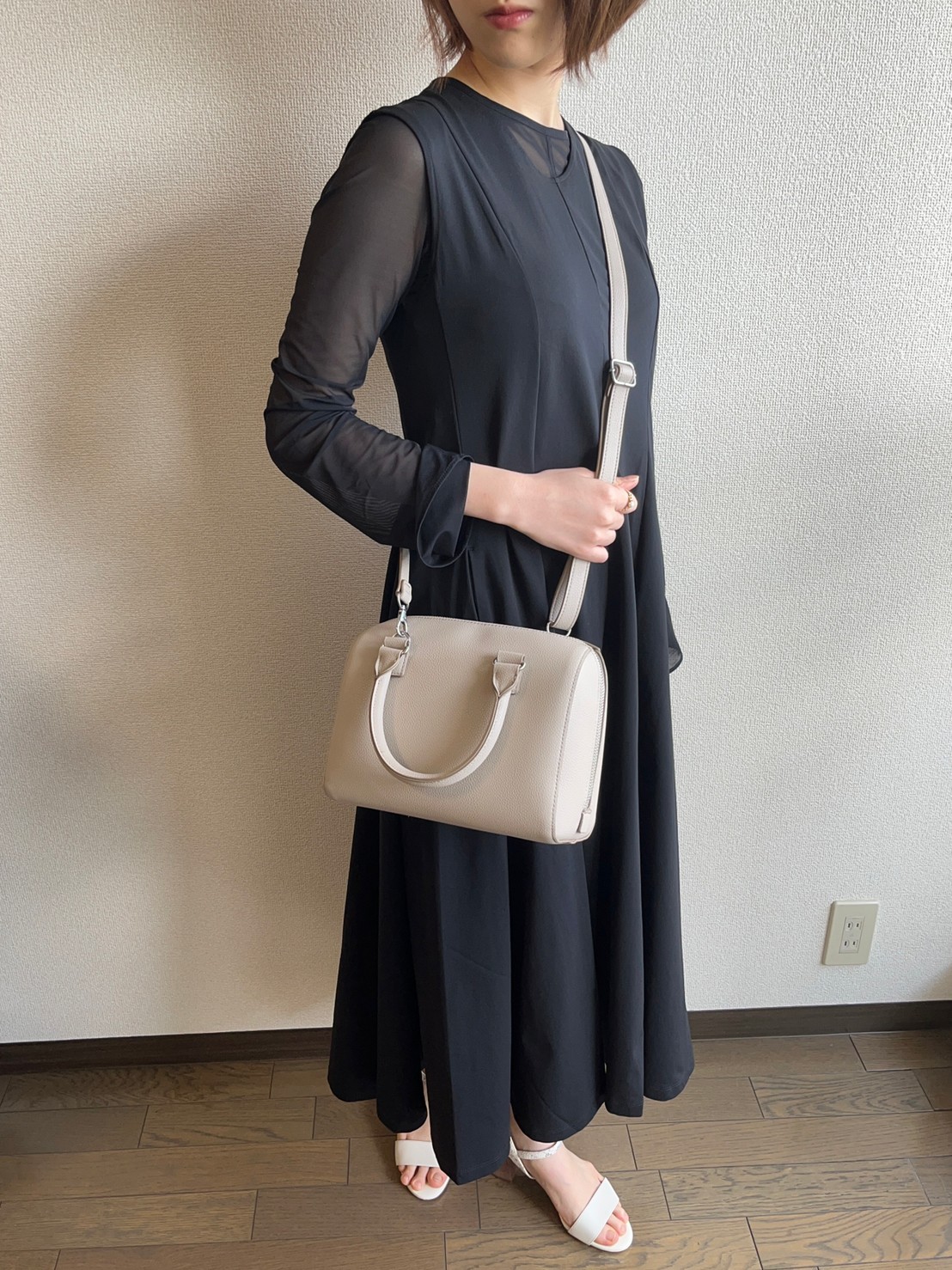 ユニクロ レザータッチ 2wayボストンバッグ