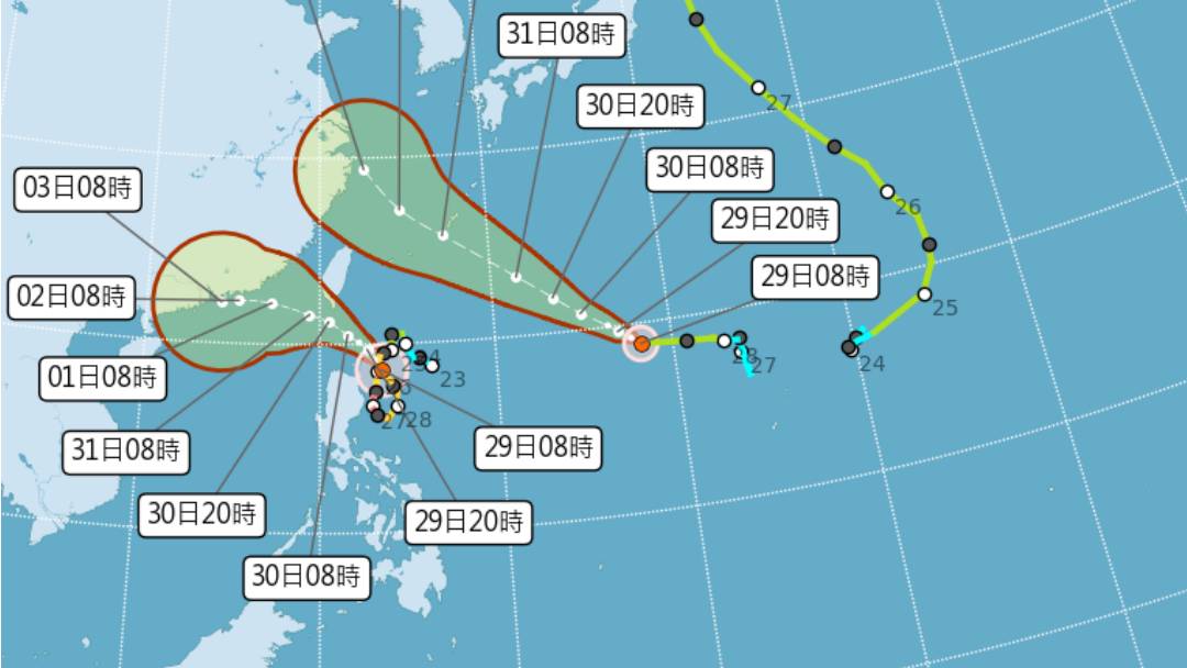 蘇拉來襲下午5點半發「陸上颱風警報」 氣象局：今晚東部開始變天 太報 Line Today