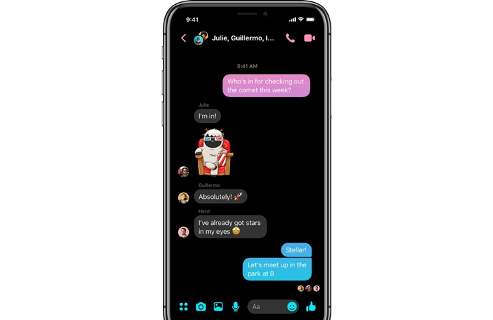 Facebook終於著手整頓Messenger App門面，迎來精簡化介面、黑暗模式與自定義聊天對話框