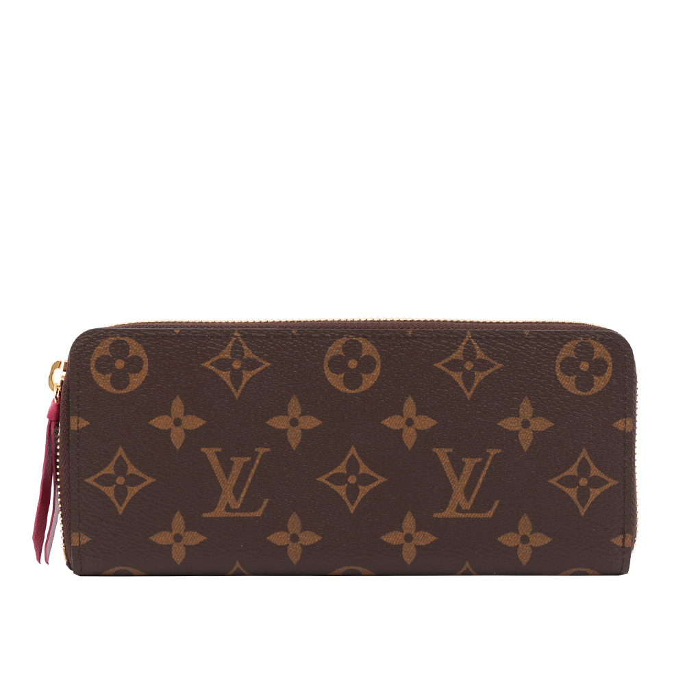 LOUIS VUITTON, MONEDERO DOBLE ZIPER, VINO TINTO, REGALOS.SELECTOS