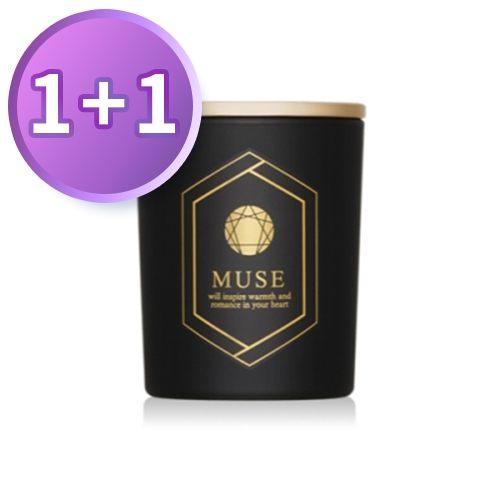 韓國 NAKEUP FACE MUSE BLACK香氛蠟燭 1.5kg 買一送一限量組【韓秀姬】
