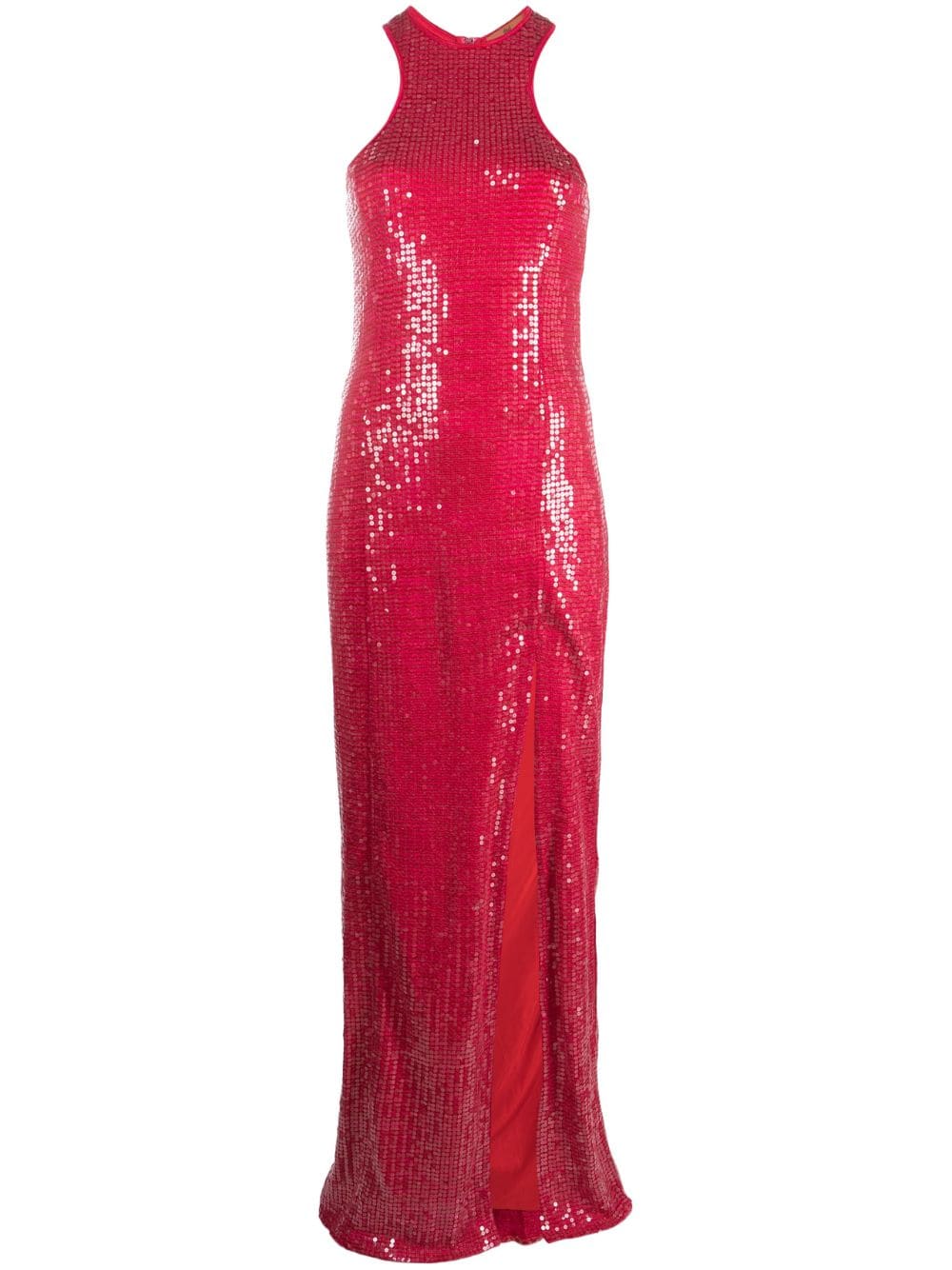 Missoni - sequin-embellished maxi dress - women - Polyester/Viscose - 42 - Pink