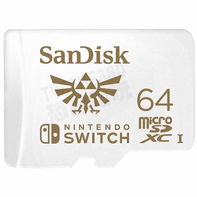 【二手商品】任天堂 SWITCH NS SANDISK 64G TF MICROSD 記憶卡 原廠 裸裝 台中恐龍電玩