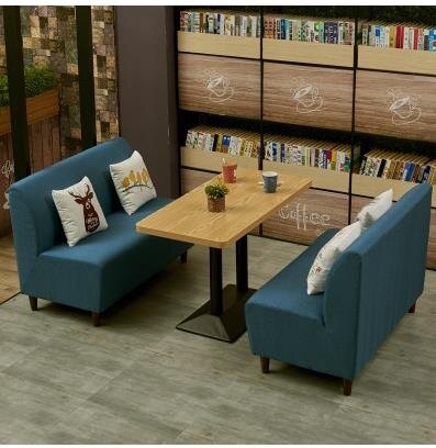 【免運】餐廳沙發咖啡廳沙發西餐廳奶茶甜品店網咖酒吧休閒餐飲桌椅卡座組合定制LX 非凡小鋪